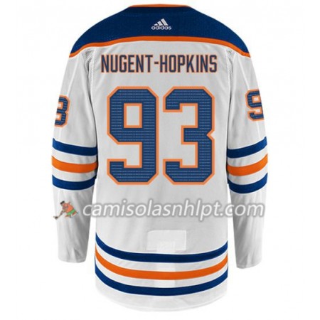 Camisola Edmonton Oilers NUGENT-HOPKINS 93 Adidas Branco Authentic - Homem